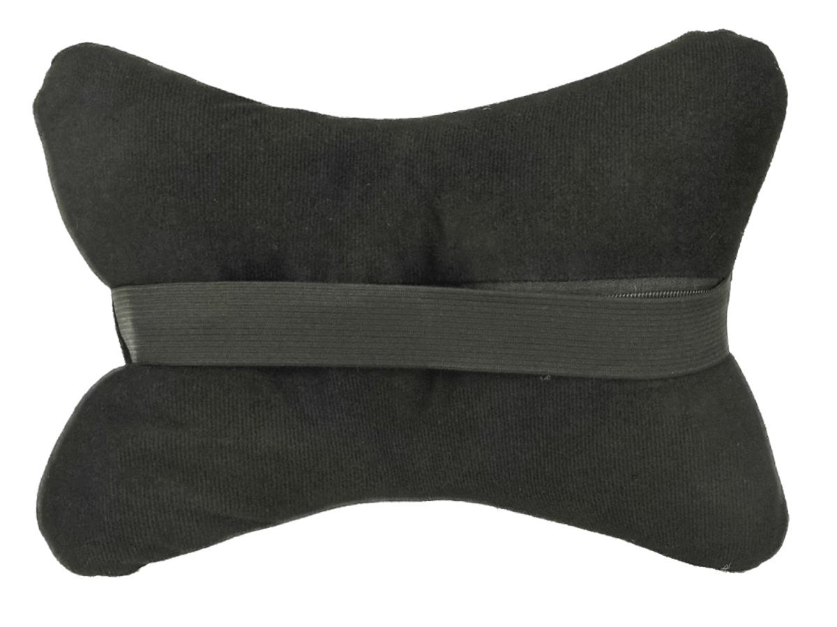 2 Pezzi Cuscini Poggiatesta Auto Ergonomici e Traspiranti Colore Nero