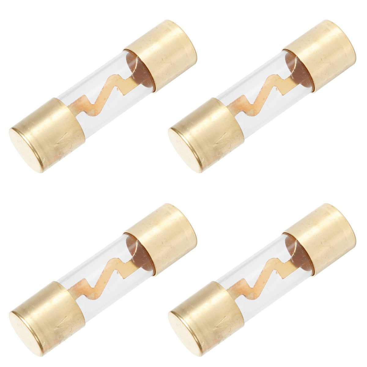 4 Pezzi Fusibili in Vetro per Audio e Video Auto Camion Camper 60A Diametro 10mm x 38cm