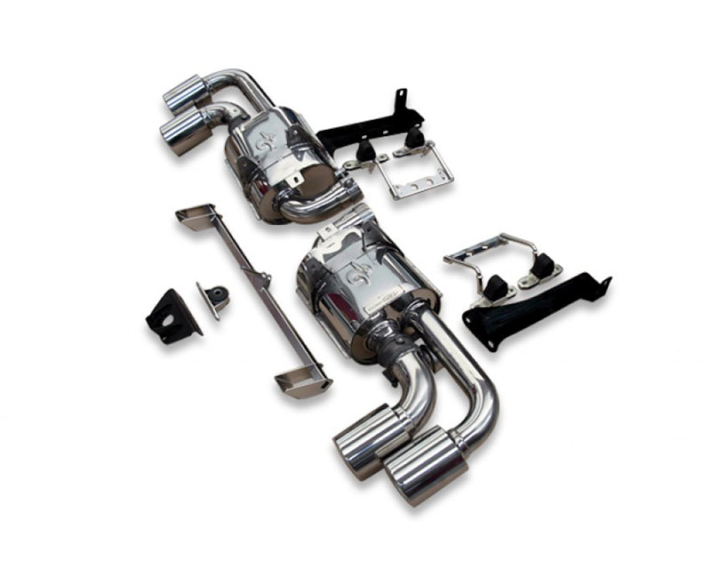 Tubi Style Stainless Steel Exhaust With Valve Racing Tips Ferrari F430 Coupe | Spyder 04-09