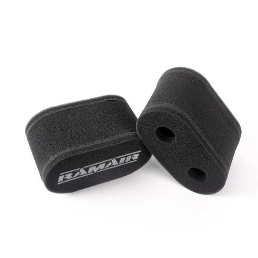 Ramair Twin Inlet Motorcycle Carb Sock Foam Air Filter - 29mm