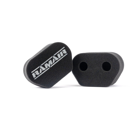 Ramair Twin Inlet Motorcycle Carb Sock Air Filter - MS-016
