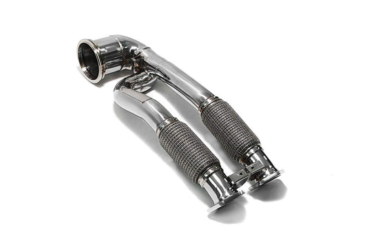 VR ARMYTRIX Ceramic Coated Sport Cat-Pipe w/200 CPSI Catalytic Converters Audi RS3 8V 2017-2020