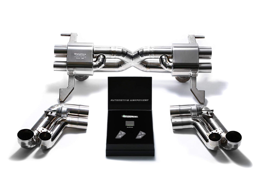 VR ARMYTRIX Titanium Valvetronic Exhaust System Audi R8 V8 4.2L FSI 2008-2013