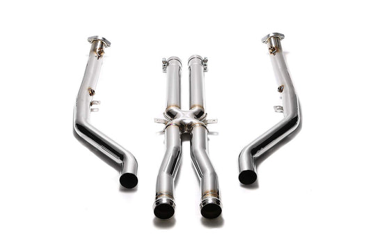 VR ARMYTRIX Front Pipe with 200 CPSI Catalytic Converters with X-Pipe BMW E90 | E92 M3 2008-2013