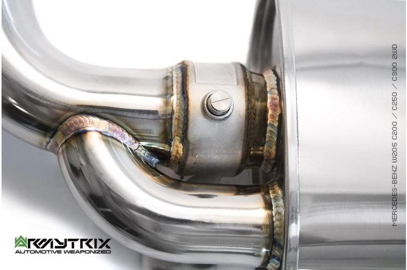 VR ARMYTRIX Stainless Steel Valvetronic Exhaust System Mercedes Benz C300 W205 Left Hand Drive 2018-2019