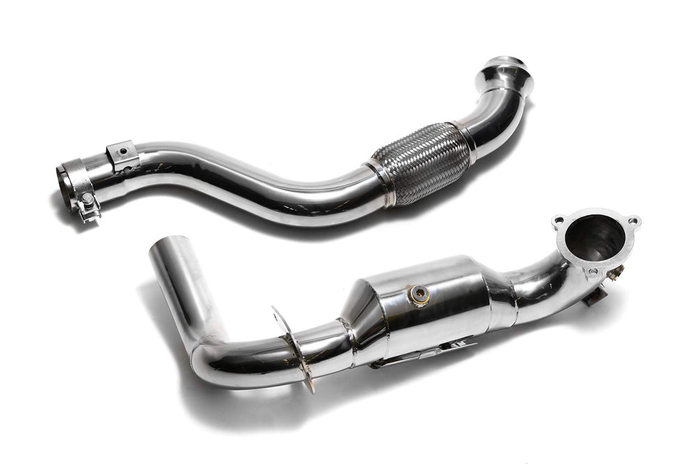 VR ARMYTRIX Ceramic Coated High-Flow Performance Race Downpipe | Link Pipe Mercedes-Benz A-Class | CLA-Class 2013-2018