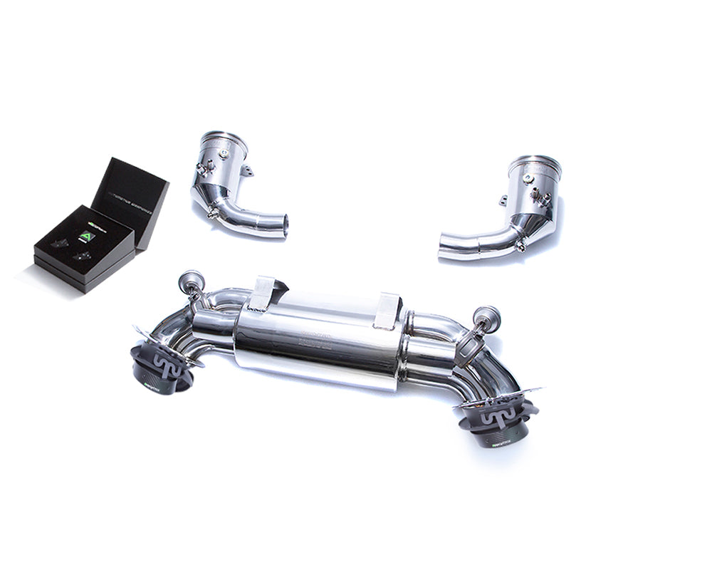 ARMYTRIX Stainless Steel Valvetronic Exhaust System w/Dual Carbon Tips for Porsche 992 Carrera 3.0L 2020+