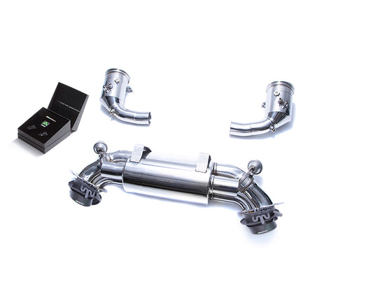 VR ARMYTRIX Stainless Steel Valvetronic Exhaust System w/Dual Carbon Tips for Porsche 992 Carrera 3.0L 2020+