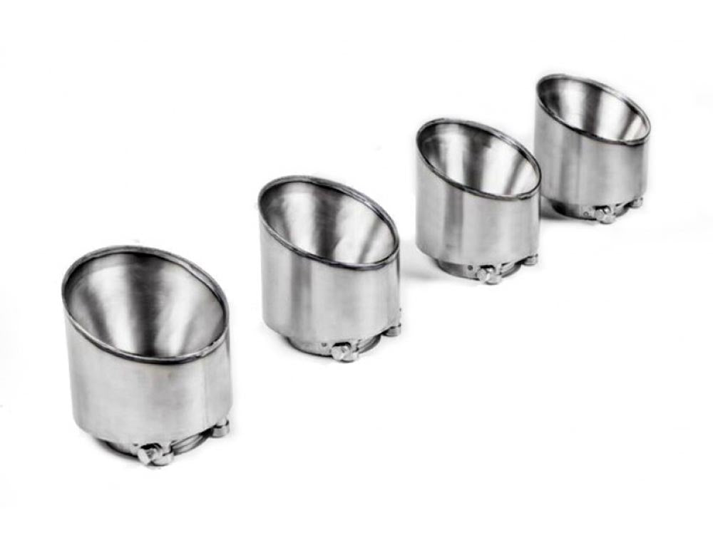 Tubi Style 120 mm Exhaust Tip - Titanium Fiat Abarth 500 | 595 | 695 08-19