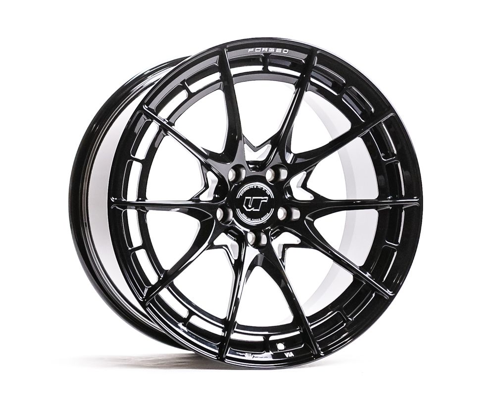 VR Forged D03-R Wheel Package Tesla Model 3 19x9.5 Squared Gloss Black