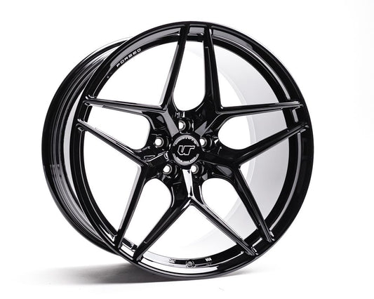 VR Forged D04 Wheel Package Audi R8 | Lamborghini Huracan 20x9.0 21x12 Gloss Black