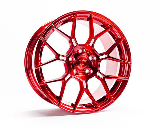 VR Forged D09 Wheel Package Toyota GR Corolla 18x9.5 Brushed Red