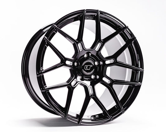 VR Forged D09 Wheel Package Corvette C6 C7 Z06 19x10 20x12.5 Gloss Black