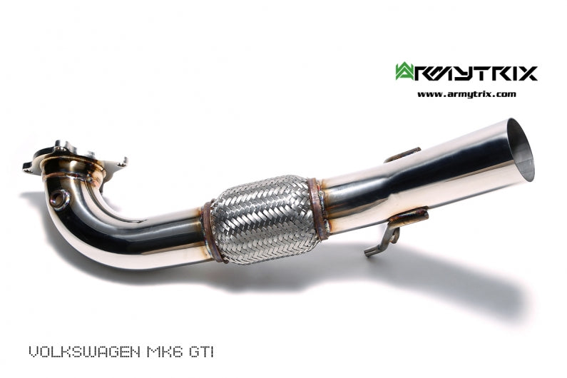 ARMYTRIX High-Flow Performance Race Downpipe | Secondary Downpipe 76mm Volkswagen Golf MK6 R20 2010-2014