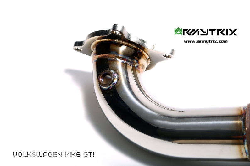 ARMYTRIX High-Flow Performance Race Downpipe | Secondary Downpipe 76mm Volkswagen Golf MK6 R20 2010-2014