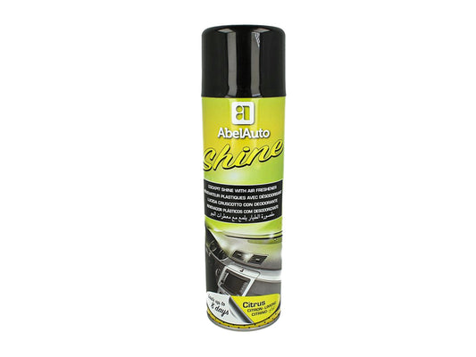 ABEL Auto SHINE Lucida Cruscotto Rinnovatore Plastiche Interne Con Deodorante Limone Fragranza Lunga Durata 8 Giorni 500ml