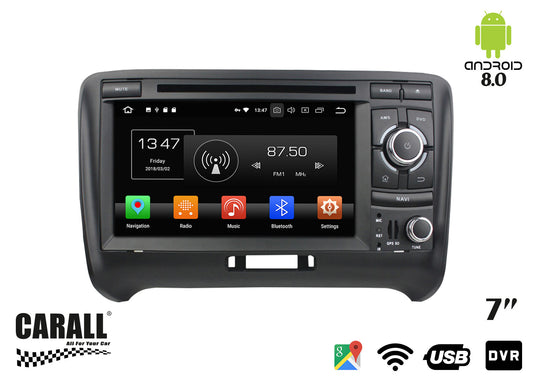 Autoradio Android 8,0 Audi TT GPS DVD USB SD WI-FI Bluetooth Navigatore