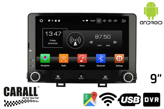 Autoradio Android 8,0 Kia Rio 2017 GPS DVD USB SD WI-FI Bluetooth Navigatore