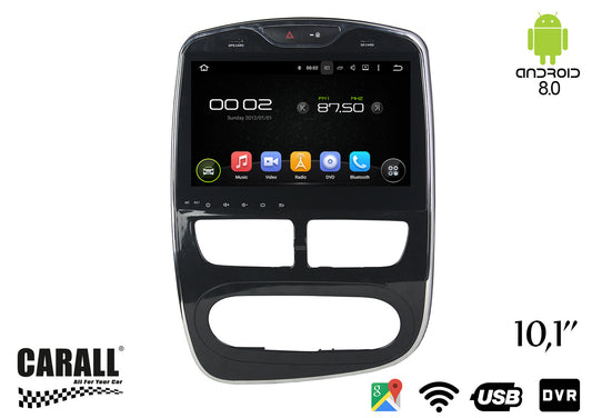 Autoradio Android 8,0 Renault Clio GPS DVD USB SD WI-FI Bluetooth Navigatore