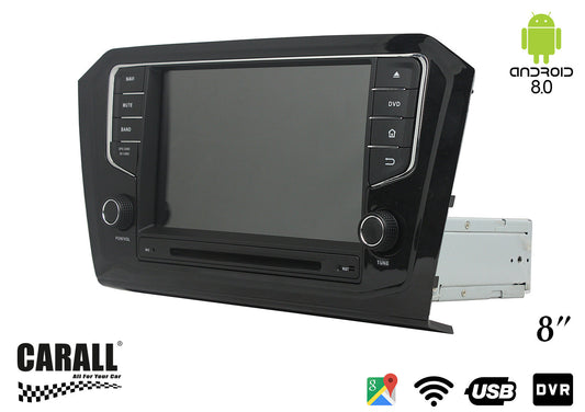 Autoradio Android 8,0 VW Passat 2015 GPS DVD USB SD WI-FI Bluetooth Navigatore