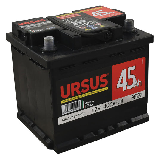 BATTERIA PER AUTO 'URSUS' 45 AH - mm 207 x 175 x 190