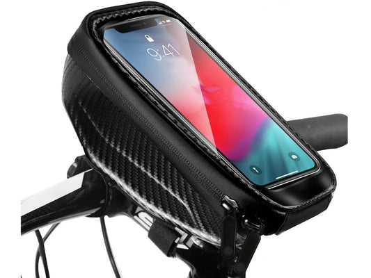 Borsa Porta Celluare Da Telaio Moto Bici Impermeabile Portaoggetti Universale Fino a 6,8 Pollici