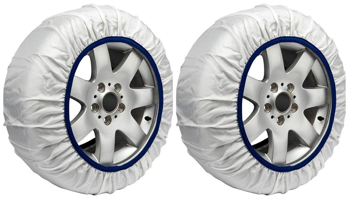 Calze Da Neve per Auto Omologate EN 16662-1 Modello Bianco Standard Misura L