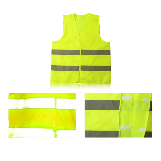 Gilet Catarifrangente di Sicurezza Giubbotto di Sicurezza Riflettente ad Alta visibilità Verde Taglia XXL