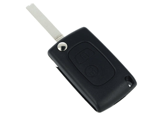 Guscio Chiave Telecomando 2 Tasti Con Lama VA2 Batteria Su Circuito Senza Transponder Per Peugeot Citroen Berlingo Fiat Scudo