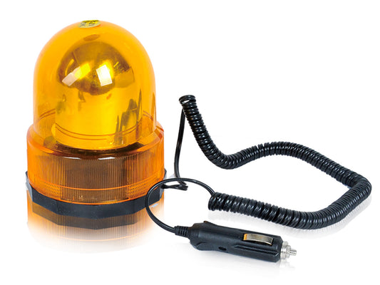 Lampeggiante di Emergenza Magnete Lampada Stroboscopica Luce Strobo Arancione Per Trattore Muletto 12V