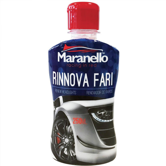 Maranello Rinnova Fari, Lucida i Fanali, Ripristina la Trasparenza, Migliora la visibilit&agrave 250 ml