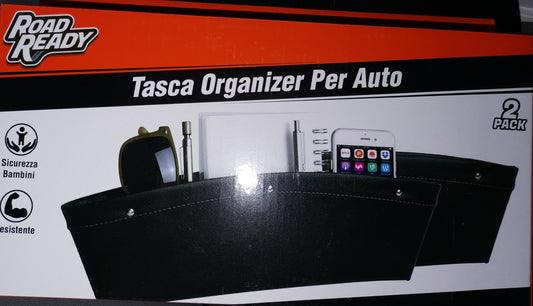 TASCA ORGANIZER PER AUTO 2 PEZZI DA UTILIZZARE OVUNQUE