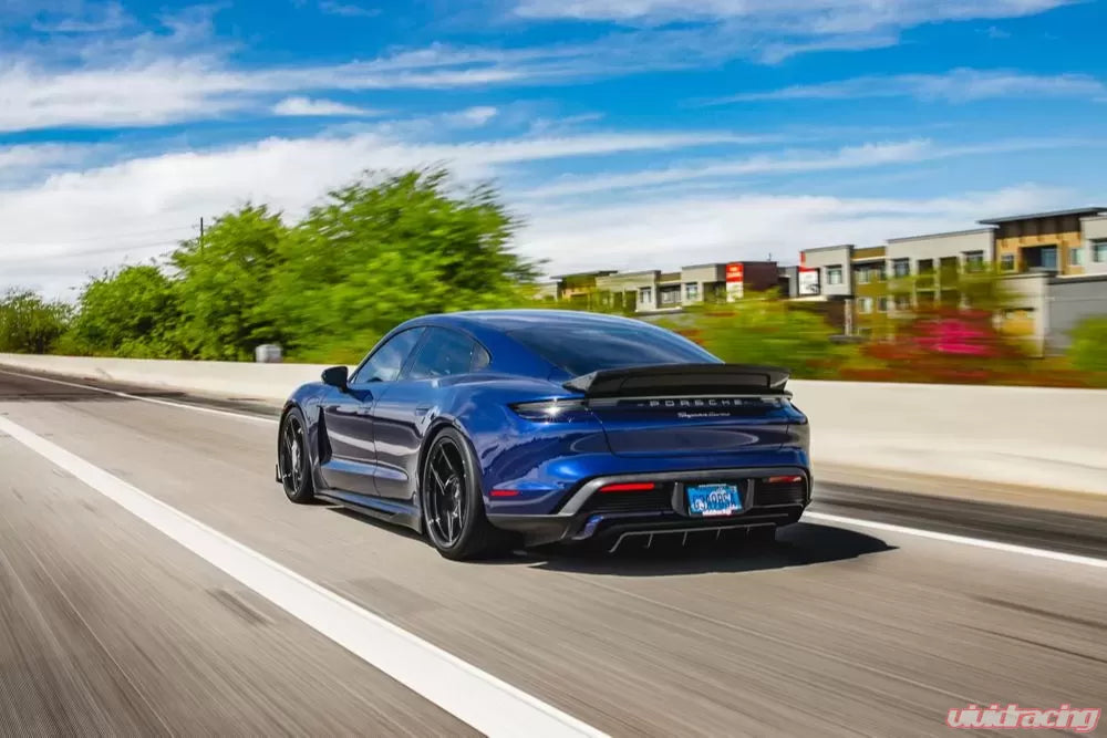 VR Aero Carbon Fiber Rear Diffuser Porsche Taycan Turbo | Turbo S