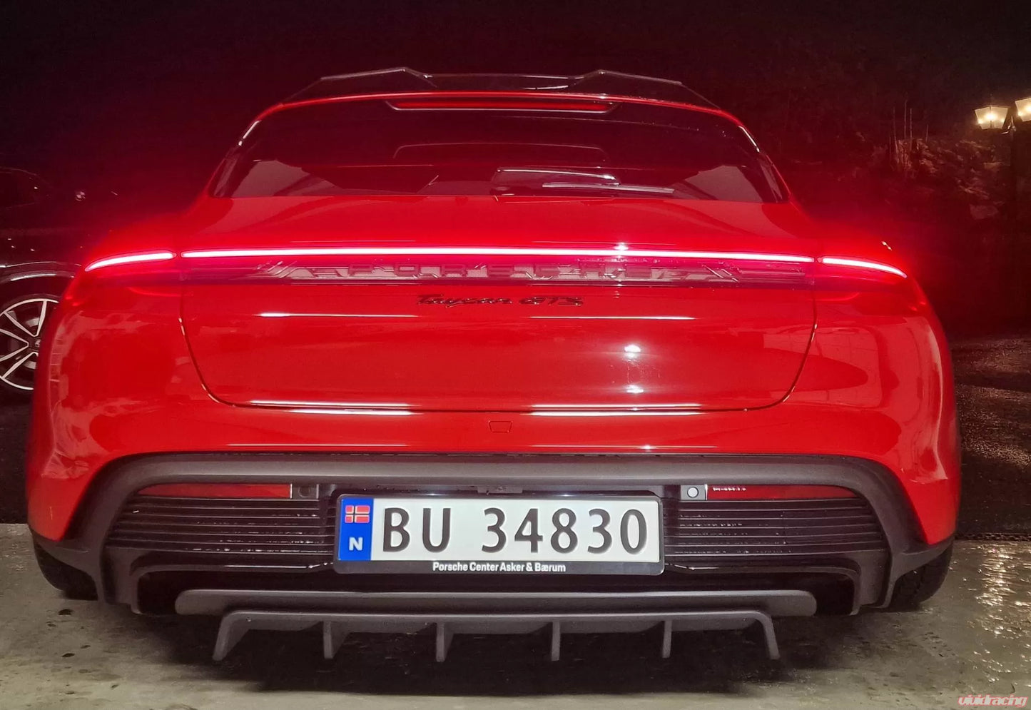 VR Aero Carbon Fiber Rear Diffuser Porsche Taycan Turbo | Turbo S